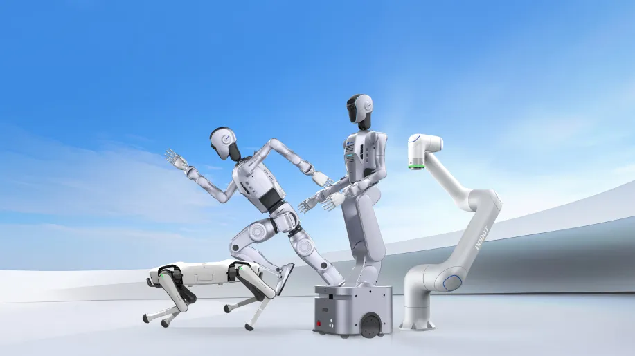 越疆人形機器人:智能接待與導覽、講解與演示、車輛吸塵與外觀巡檢